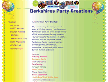Tablet Screenshot of berkshirespartycreations.com